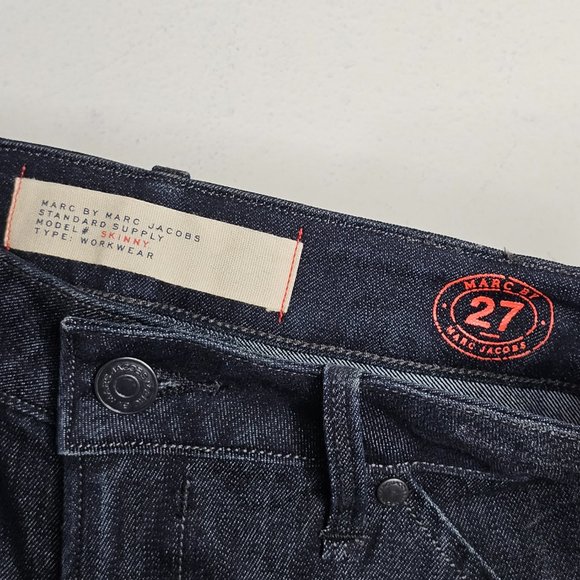 NWT Marc by Marc Jacobs Women's Dark Gray/Mid Rise Skinny Jeans Size 27 - Picture 4 of 9